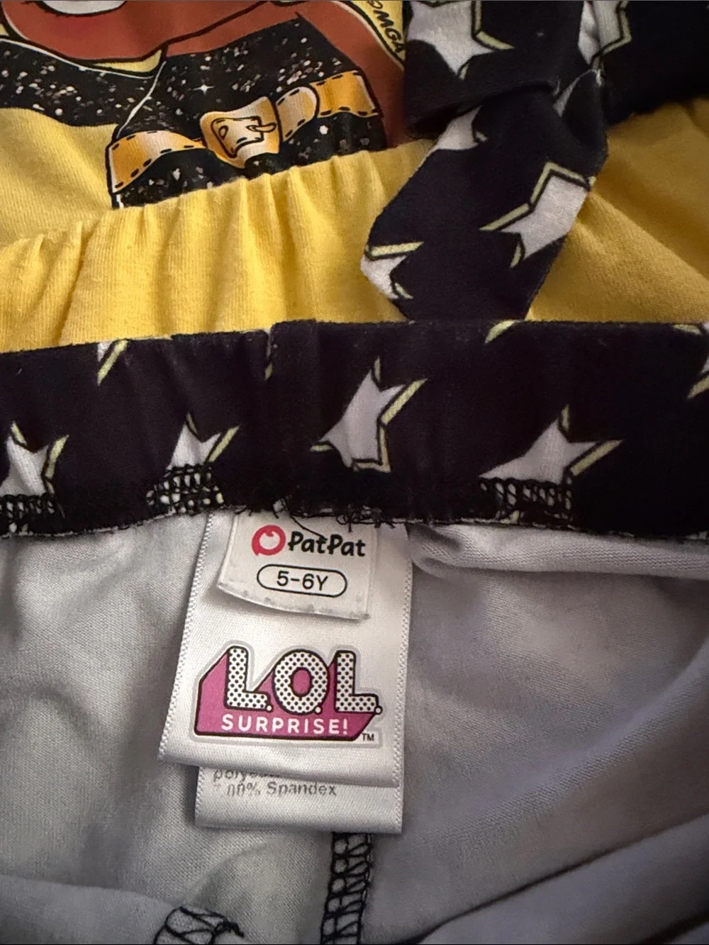Yellow Doll Graphic Tank Dress & Black Star Shorts Set - Kids
